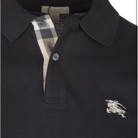 Burberry Brit Embroidered Nova Check Placket Short Sleeve Polo  3459133 Size XS - Picture 3 of 11